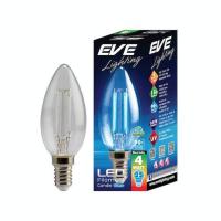 ราคา EVE หลอดไฟ หลากสี แอลอีดี แบบใส สีสันสดใส ทรงกลมทรงจำปา ขนาด 4W ขั้ว E27 และ E14 มีสี แดง เขียว น้ำเงิน เหลือง (10219784115)