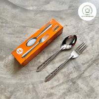 ราคา ช้อนส้อม ตราHC สแตนเลส หนา 0 8 มิล 12 คู่ ช้อนส้อม BMC kitchenware ร้าน BMC kitchenware (20055114684)