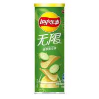 ราคา 乐事无限薯片清新翡翠黄瓜味桶装 เลย์ มันฝรั่งทอด รสแตงกวา (17738787615)