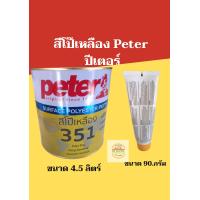 ราคา สีโป๊วรถยนต์แห้งเร็ว Peter ปีเตอร์ โป๊เหลือง น้ำหนัก 4 kg และ โป๊พลาสติกแดง น้ำหนัก 4 5 kg (16258400780)