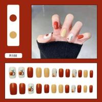ราคา เล็บปลอม R181 R200 เล็บปลอมสำเร็จรูป เล็บปลอมกันน้ำ เล็บปลอมสำเร็จรูปกล่องละ 24 ชิ้นเล็บปลอมสำเร็จรูป (12622863879)