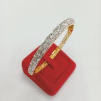 ราคา กำไลเพชร CZ จิกไข่ปลาเล็ก ชุบ 2 กษัตริย์ และชุบทองคำขาว (15016216893)