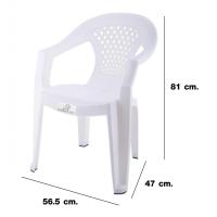 ราคา Global House SUMMER SETเก้าอี้พลาสติกท้าวแขน รุ่น หลุยส์ FT 228 A สีขาว รับประกันของเเท้ (13318927111)
