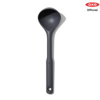 ราคา OXO ช้อนซุปซิลิโคน l OXO Silicone Ladle Peppercorn ทัพพีที่และมีความโค้ง ซิลิโคนทนความร้อน ทำความสะอาดง่าย ด้ามจับนุ่ม (2381160302)