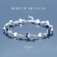 ราคา ESCOBAL พร้อมส่ง สร้อยข้อมือเงินแท้ Heart of the Ocean กำไลเพชร Moissanite กําไลข้อมือผู้หญิง สร้อยข้อมือเพชร กำไลเงินแท้ (19051888528)