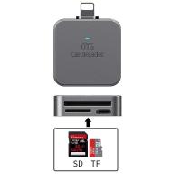 ราคา Actual Card Reader เครื่องอ่านการ์ด SD TF สำหรับ iPhone iPad รองรับ iOS 9 15 ในภายหลัง เสียบและเล่น 2 IN 1 (19499582035)