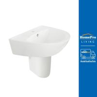 ราคา HomePro อ่างล้างหน้าพร้อมขาตั้งครึ่ง MOYA 832A สีขาว แบรนด์ MOYA (17424505240)