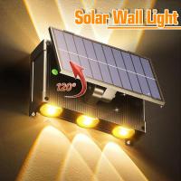 ราคา 6 LED โคมไฟผนังแสงอาทิตย์ ไฟสวนเซ็นเซอร์อัตโนมัติกันน้ำกลางแจ้ง ไฟผนังสำหรับรั้วระเบียงบ้าน (19805187513)
