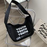 ราคา myspaceshop M1775 กระเป๋าผ้าสะพายข้าง YOUTH ผ้าแคนวาส ผู้ชาย ผู้หญิง ใบใหญ่มี2สี (16049472099)