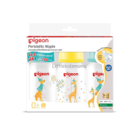 ราคา Pigeon พีเจ้น ขวดนมคอแคบ RPP ลายพัฒนาการยีราฟ 4oz แพ็ค 2 free 1 พร้อมจุกมินิไซส์ S (15166159863)