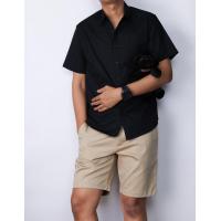 ราคา เสื้อเชิ้ตแขนสั้นสีดำ Oxford มีไซส์ใหญ่ M 5XL (1492918472)