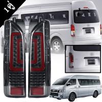 ราคา ไฟท้าย รถตู้ hiace ชุดไฟท้าย โคมท้าย ไฟแต่ง โคมท้ายLED for Toyota Hiace Commuter 2005 2019 คมไฟท้ายรถ อุปกรณ์แต่งรถยนต์ (20426281319)