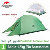 ราคา Naturehike Cloud Upอัพเกรดเต็นท์ตั้งแคมป์สำหรับ 1 3 คนเบามากเต็นท์เดินป่ากลางแจ้งกันน้ำเต็นท์สองชั้น 20D 210Tผ้าพร้อมเสื่อเต็นท์ ของแท้ (20412540851)