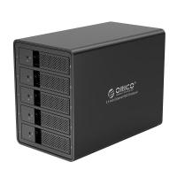 ราคา ORICO 5 Bay USB 3 0 to SATA External Hard Drive Enclosure for 2 5 3 5 inch HDD SSD Support 80TB 9558U3 (6197496354)