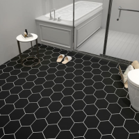 ราคา 60x300เซน สติ๊กเกอร์ติดพื้น ลายหกเหลี่ยม มีกาวในตัว กันลื่น กันน้ำ วอลเปเปอร์ติดพื้น สติ๊กเกอร์ติดผนัง วอลเปเปอร์ติดผนัง ติดพื้นห้องน้ำ (17091333685)