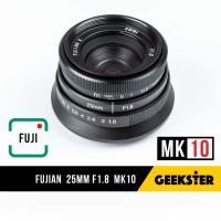 ราคา NEW Fujian X MK10 25mm f1 8 ไม่ต้องใช้ตัวแปลง สำหรับ กล้อง Mirrorless FUJI OLYMPUS SONY PANASONIC CANON เลนส์หลังละลาย เลนส์มือหมุน เลนส์ละลาย FujianX 25 mm f 1 8 M43 M4 3 (2942962781)