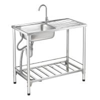 ราคา MEX PST100 อ่างล้างจานพร้อมขาตั้ง 1 หลุม 1 ที่พัก สเตนเลส สตีล (13751860623)