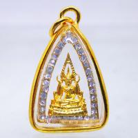 ราคา ๙๙ เชิญบูชา ๙๙ จี้พระพุทธชินราช สีทองล้อมเพชร เลี่ยมกรอบทอง เสริมทรัพย์ เสริมบารมี พร้อมบูชา By ONTIME24 (2086958279)