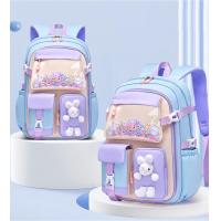 ราคา กระเป๋าเป้กันน้ำกระเป๋านักเรียนขนาดใหญ่สำหรับนักเรียนชั้นประถมศึกษาตุ๊กตากระต่ายน่ารักสไตล์เกาหลีสีมาการองน่ารัก (18908448682)
