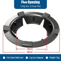 ราคา ขารองเตาแก๊ส ขาตั้งหม้อ เหล็กหล่อ เหล็กอย่างดี 262MM เหล็กรองหัวเตาแก๊ส ขารองเตา ขาตั้งกระทะ จานรองหม้อ (20406620042)