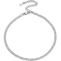 ราคา สร้อยข้อมือข้อเท้าคิวบาเงินแท้925สำหรับผู้หญิงผู้ชาย (13249213342)