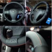 ราคา หุ้มพวงมาลัย sparco ดำล้วนเดินด้วยเส้นแดงนิดหน่อย เรียบหรู ให้สัมผัสที่นุ่มสบาย จับกระชับมือ วัสดุอย่างดี ทนทาน ช่วยถนอมพวงมาลัยได้ดี (17420689544)