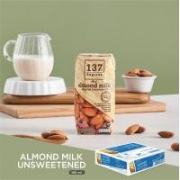 ราคา 137 ดีกรี นมอัลมอนด์สูตรไม่เติมน้ำตาล 180 ml x pack of 3 x 12 Almond Milk Unsweetened 137 Degrees Brand (177033000)