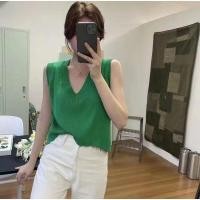 ราคา Cici Y2898 เสื้อไหมพรมknitแขนกุดคอวี ดีเทลหน้าสั้นหลังยาว ทรงเบสิคแมตช์ง่าย (16059251025)