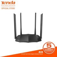 ราคา Tenda AC8 AC1200 Dual band Gigabit Wireless Router 2 4GHz 300Mbps 5GHz ประกันศูนย์ไทย 5ปี (973734984)