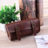 ราคา กระเป๋าท้ายจักรยานแบบย้อนยุคกระเป๋าหนัง PU สำหรับปั่นจักรยานกระเป๋าติดอานจักรยานกระเป๋าท้าย สีน้ำตาล สีดำ (14075168416)