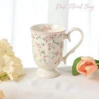 ราคา Violet Flamingo แก้ว Mug รุ่น Pink Floral แก้วกาแฟ แก้วชา แก้วมัคลายดอกไม้สีชมพู แก้วกาแฟสไตล์อังกฤษ ขนาดสูง 8 ซม (18790545232)