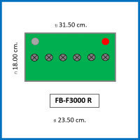 ราคา แบตเตอรี่รถยนต์ FB รุ่น F3000 L R CV 100Ah พร้อมใช้ เติมน้ำปกติ สำหรับปิคอัพ ตู้ SUV 3000cc (14768486083)