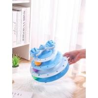 ราคา Deemar ของเล่นแมว รางบอลแมว รางบอลสำหรับแมว รางบอล 3 ชั้น พร้อมลูกปิงปอง 0181 (16914199777)