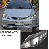 ราคา 1คู่ไฟหน้าฝาครอบสำหรับ HONDA CITY 2003 2004 2005ไฟหน้าสำรองเลนส์ เลนส์ไฟหน้า (12715329431)
