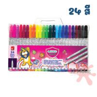 ราคา สีเมจิก ปากกาเมจิก มาสเตอร์อาร์ต 12 24 36 48 สี หัวแหลม หัวพู่กัน Master Art (11059924635)