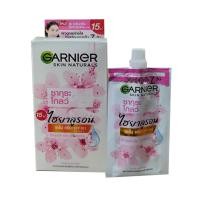 ราคา GARNIER ครีมการ์นิเย่ แบบซอง ขนาดพกพา ฝาหมุน ซากุระโกลว์ ไบรท์คอมพลีท 7 มล ยกกล่อง 6 ซอง (16240788564)