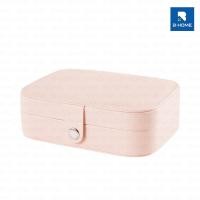 ราคา กล่องใส่เครื่องประดับ B HOME กล่องเครื่องประดับแบบพกพา กำมะหยี่อย่างดี กันน้ำ กล่องเก็บต่างหู ตุ้มหู สร้อยคอ แหวน Jewelry Case Box BT JWBOX (20457837798)