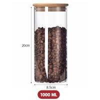 ราคา ส่งฟรี โหลแก้ว ฝาไม้ โหลแก้วสูญญากาศ โหลใส่อาหาร ขวดโหล โหลถนอมอาหาร Cookingrun 11 ขนาด โหลแก้วฝาไม้ (20391981095)