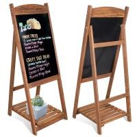 ราคา กระดานดำเมนู กระดานดำขาตั้งพื้น 110 x 40 5cm Freestanding Magnetic Wooden Blackboard A Frame Message Writing Chalkboard with Stand กระดานดำขาตั้งพื้น กระดานดำเมนู กระดานดำ (17595524613)