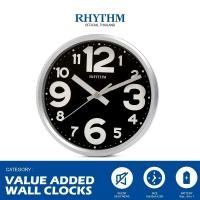 ราคา นาฬิกาติดผนัง RHYTHM นาฬิกาแขวนผนัง นาฬิกาแขวน ตั้งโต๊ะ ดีไซน์ตัวเลขต่างขนาด สีดำ 18 ซม (16436041016)