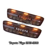 ราคา กระจังหน้า vigo 2005 2007 2008 2009 2010 ลาย GR มีไฟ LED ยาว 3 เส้น สีส้ม ลายใหม่ล่าสุด (20143989502)