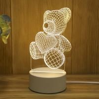 ราคา 3Dโคมไฟอะคริลิค LED ของขวัญเด็กสร้างสรรค์ ของขวัญวันเกิดการ์ตูน USB (15890062643)
