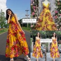 ราคา Mookrinstyle Pan1 ชุดเดรสยาวลายดอกผ้าป่านIndia เดรสลายดอก เดรสสายเดี่ยวลายดอก เดรสยาว เดรสไปเที่ยว เดรสวินเทจลายดอก เดรสวินเทจ PAN (16527851960)