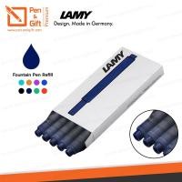 ราคา หมึกหลอด LAMY T10 สำหรับปากกาหมึกซึม มี 8 สี ดำ น้ำเงิน น้ำเงินเข้ม แดง เขียว ม่วง ฟ้าเทอร์ควอยซ์ ส้มบรอนซ์ ของแท้ 100 1 กล่องมี 5 หลอด (1931698372)