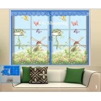 ราคา ม่านหน้าต่างกันยุง ม่านกันยุง ขนาดกว้าง100 200 ซม x สูง120 150 ซม พร้อมส่ง แถมฟรีหมุดทองเหลือง 1 ชุด หมุดกาว 1 ชุด (13564883675)