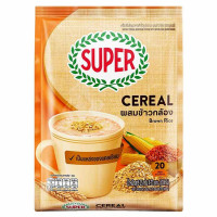 ราคา SUPER COFFEE ซุปเปอร์ ซีเรียล บราวน์ไรซ์ ผสมข้าวกล้อง 4 อิน 1 ขนาด 20 ซอง (9574225068)