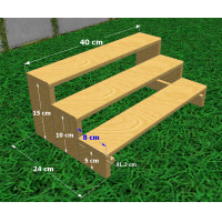 ราคา ชั้นไม้วางของ 3ขั้นบันได ขนาด20 50cm วางModel วางต้นกระบองเพชร ไม้สนนอกลายสวย (16054837653)