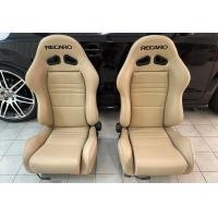 ราคา ส่งฟรี เบาะ Recaro เบาะเรคาโร่ หนังสีเบส (19320438523)