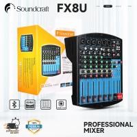 ราคา Soundcraft FX8U เครื่องขยายเสียงระดับมืออาชีพ 8 ช่องบลูทูธในตัวเครื่องผสมเสียงพร้อมเครื่องขยายเสียงเหมาะสำหรับ KTV ที่มีคุณภาพเสียงที่สวยงาม (20150608356)