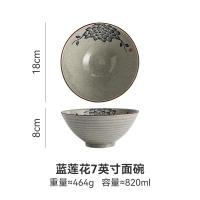 ราคา เครื่องใช้บนโต๊ะอาหารเซรามิกสไตล์จีนแนววินเทจใช้ในบ้านชามก๋วยเตี๋ยวชามซุปชามราเมนชามกระบวยกระบวยฮอร์นชามซุปสไตล์ญี่ปุ่นใช้เฉพาะ (17919358028)